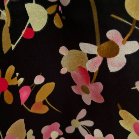 CAbi Black Flutter Sleeve Ruffled Blouse - Picture 3 of 7